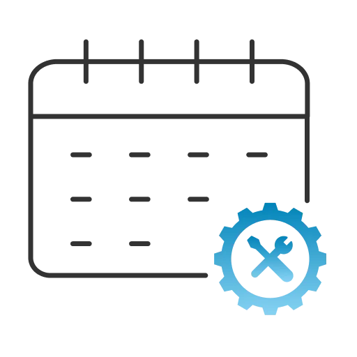 Preventive maintenance scheduling for optical manufacturing machines